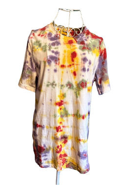 Wrangler Yellow Red Purple Tie-Dye Tee